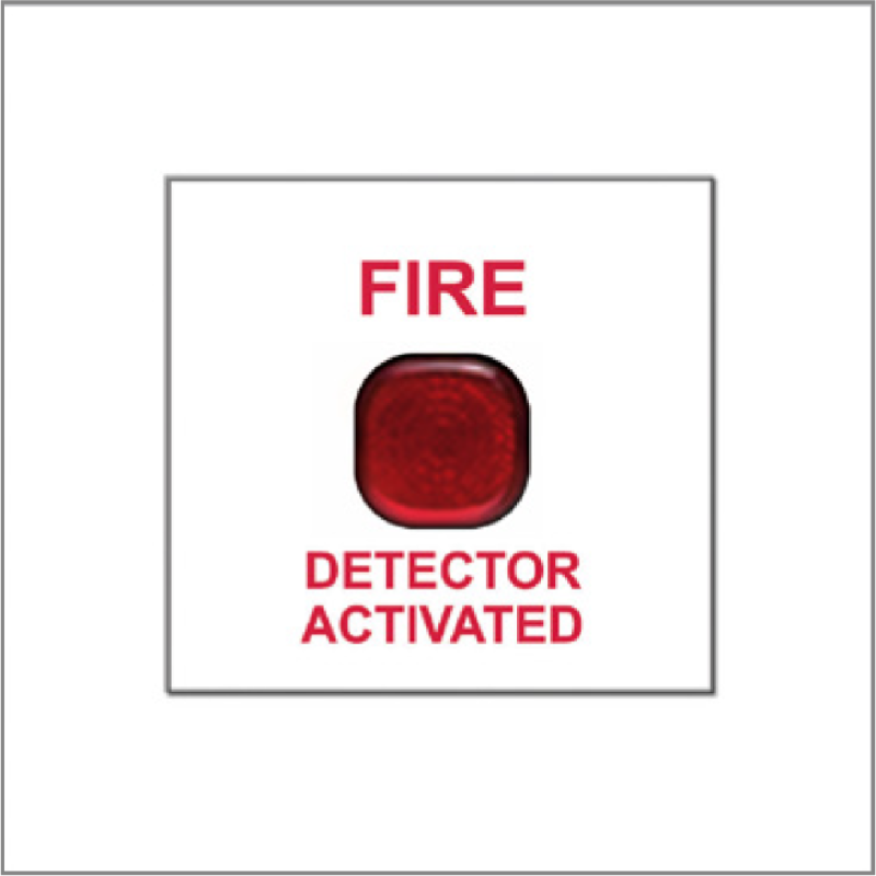 B1000 30Mech LED Indicator w/ “Fire Detector Activated” Text