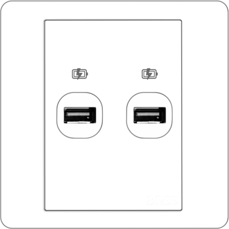 B2000 2 Gang USB Charger Outlet