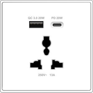 B5000S Universal Socket w/ Dual ...