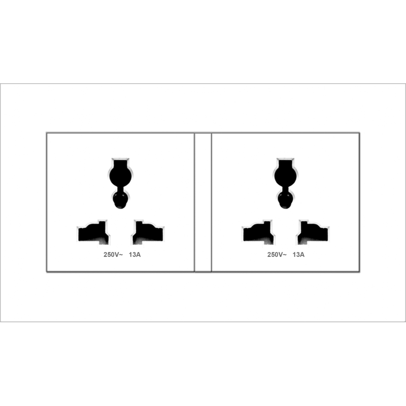 B1000 Twin Universal Socket Outlet