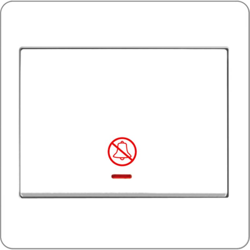 B2000L 1 Gang 2 Way Switch w/ DND Logo & LED Indicator
