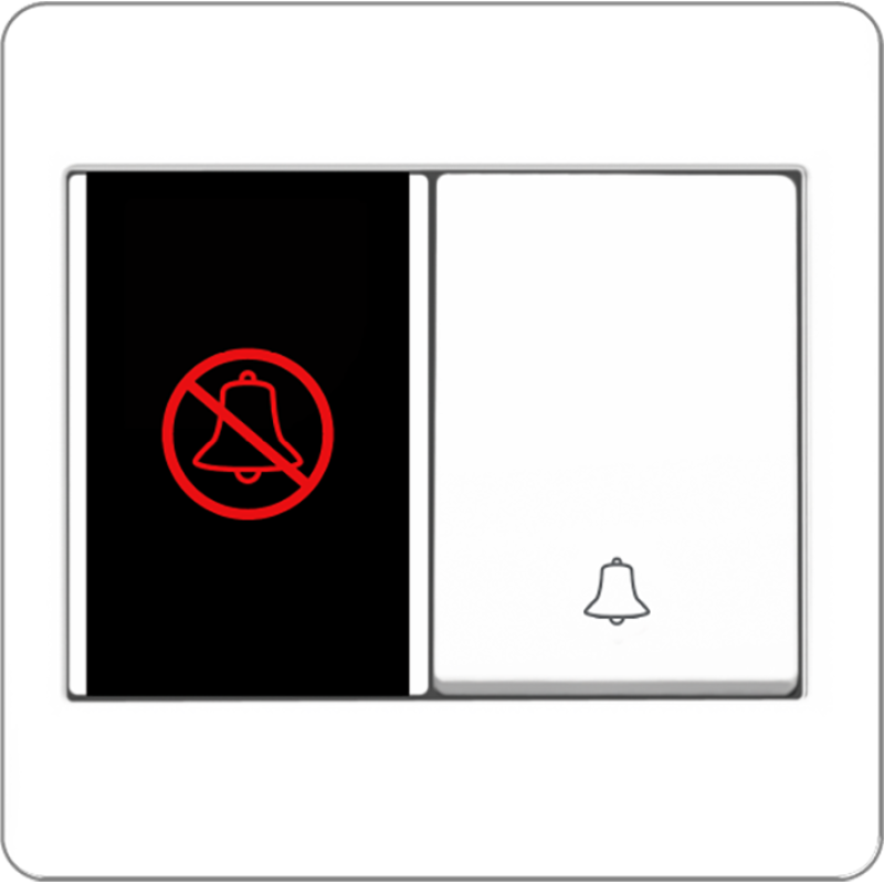 B2000L Bell Press + DND LED Indicator (Black Background)