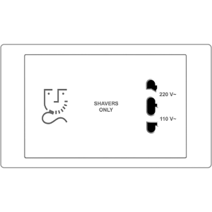 B2000L Shaver Outlet Horizontal ...