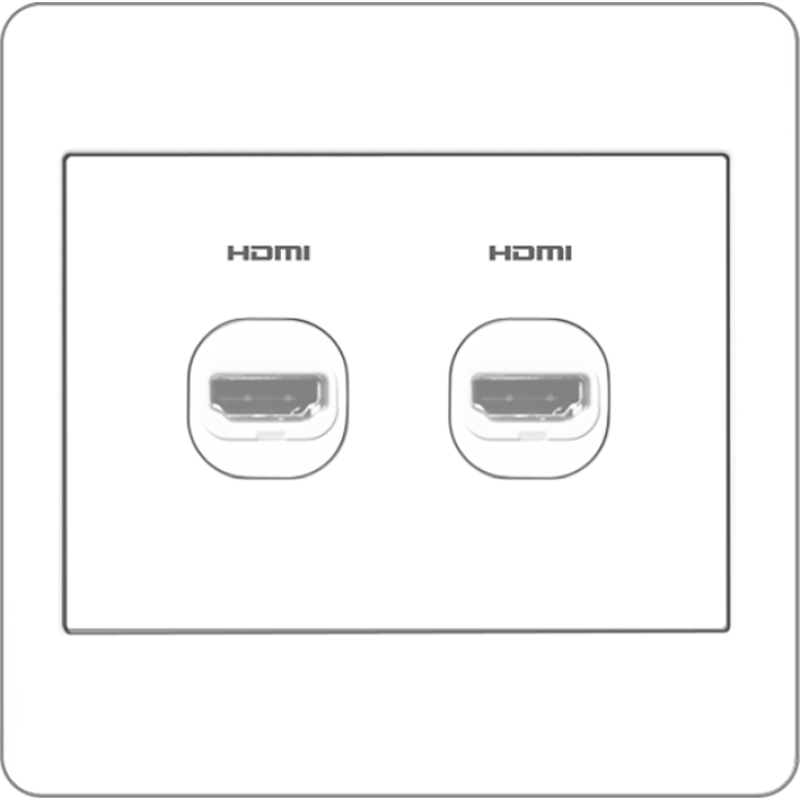 B2000L 2 Gang HDMI Outlet
