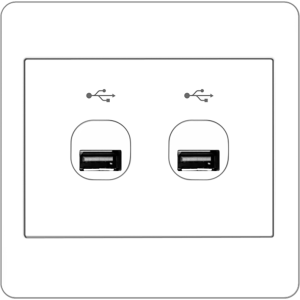 B2000L 2 Gang USB Connection ...