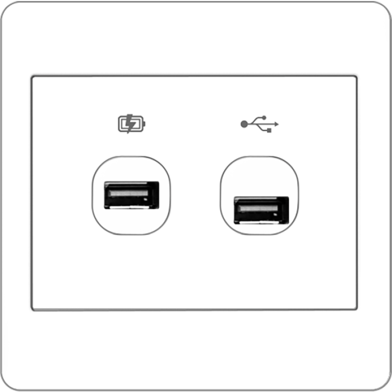 B2000L USB Charger Outlet + USB Connection Outlet