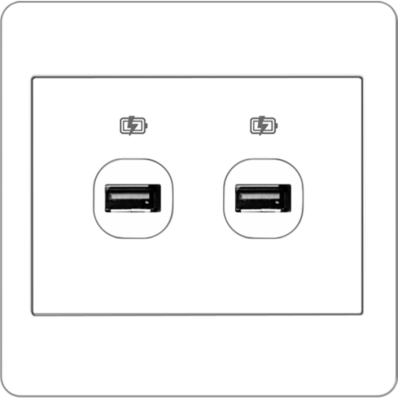 B2000L 2 Gang USB Charger Outlet