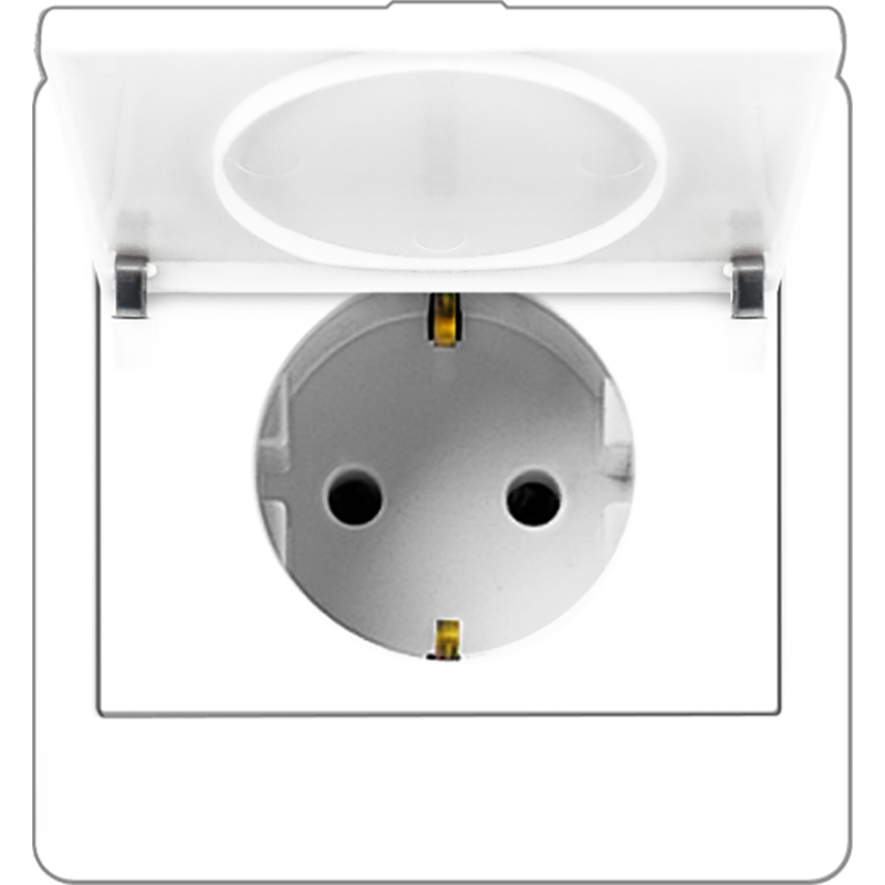 B2000L Schuko Socket Outlet w/ Cover