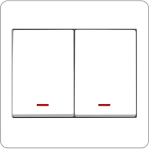 B2000L 2 Gang Switch w/ Neon B2000L 2 Gang Switch w/ ...