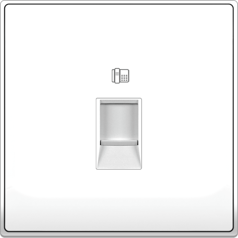 B5000 1 Gang Telephone Outlet RJ11 CAT3 4 Contact