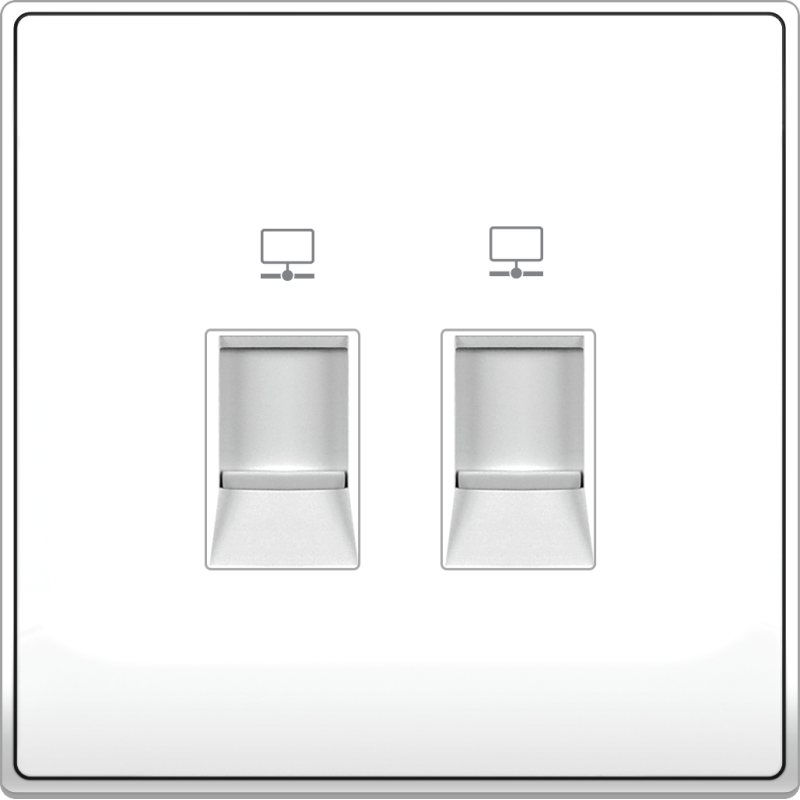 B5000 2 Gang CAT6 Data Outlet B5000 2 Gang CAT6 Data Outlet
