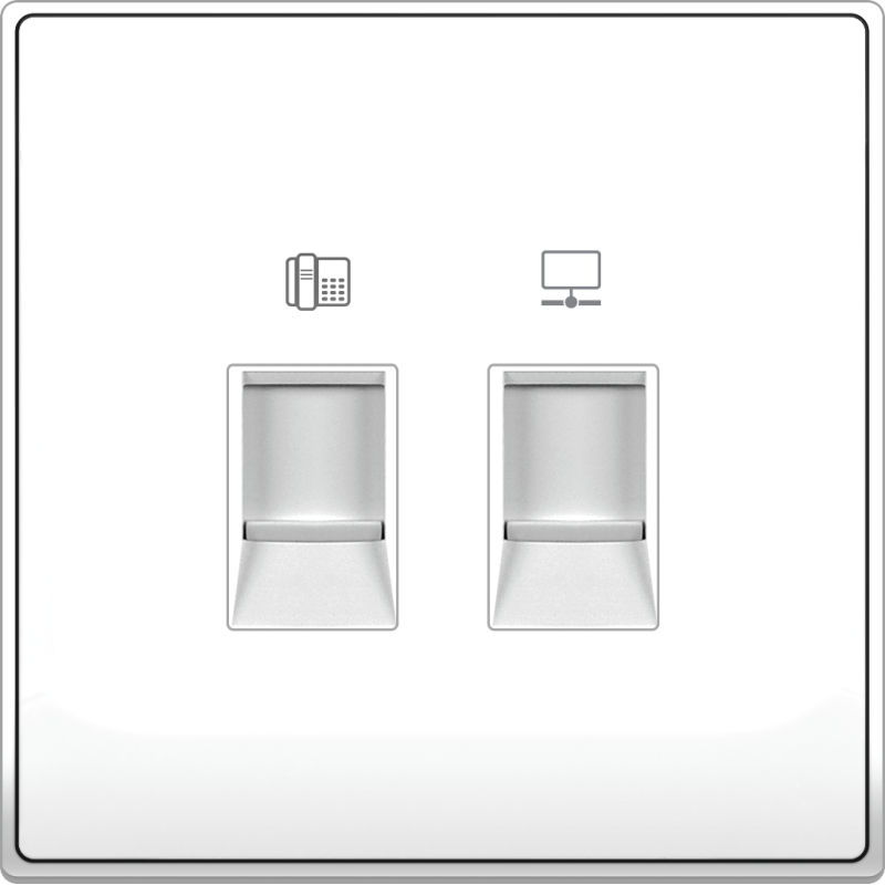 B5000 Telephone Outlet RJ11 CAT3 4 Contact + CAT6 Data Outlet B5000 Telephone Outlet RJ11 CAT3 4 Contact + CAT6 Data Outlet