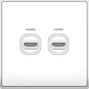 B5000 2 Gang HDMI Outlet ...