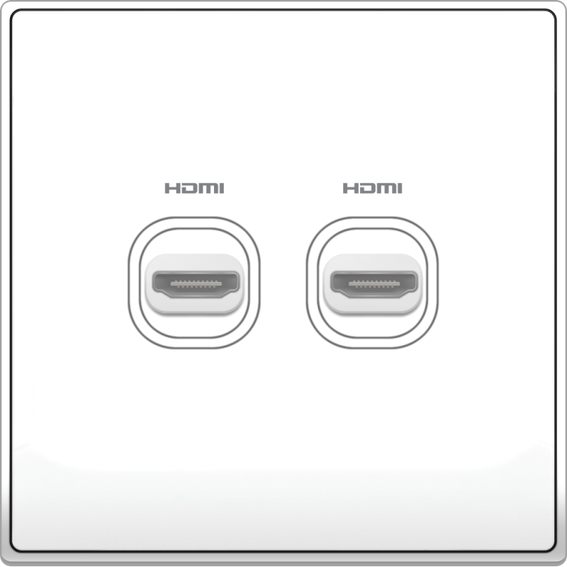 B5000 2 Gang HDMI Outlet