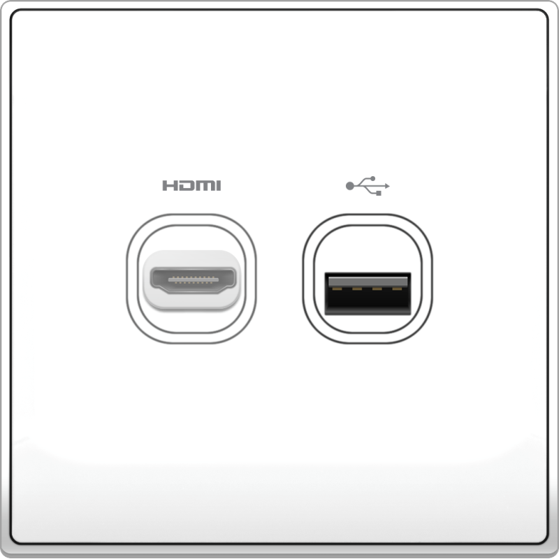 B5000 HDMI Outlet + USB Connection B5000 HDMI Outlet + USB Connection