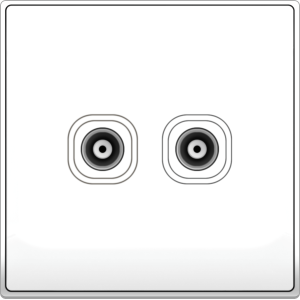 B5000 2 Gang 75 Ohm ...