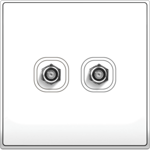 B5000 2 Gang F-Type TV ...