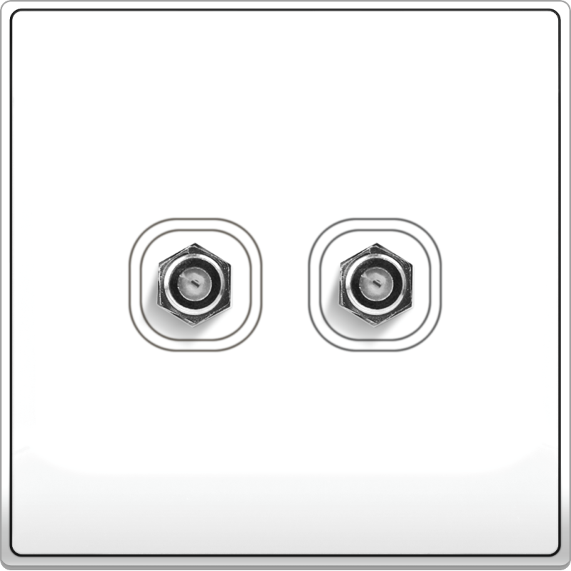 B5000 2 Gang F-Type TV Outlet