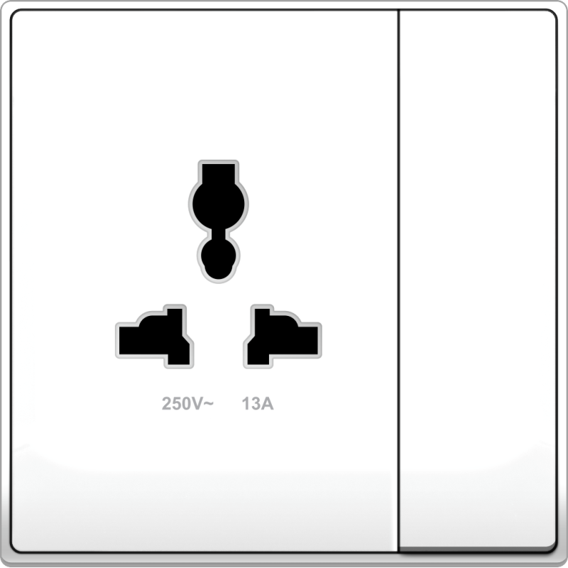 B5000 Universal Socket Outlet w/ Switch