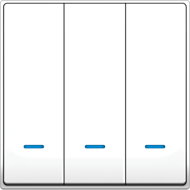 B5000 3 Gang Switch w/ Blue LED Indicator B5000 3 Gang Switch w/ Blue LED Indicator