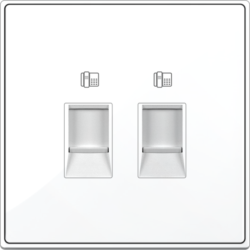B5000S 2 Gang Telephone Outlet RJ11 CAT3 4 Contact B5000S 2 Gang Telephone Outlet RJ11 CAT3 4 Contact