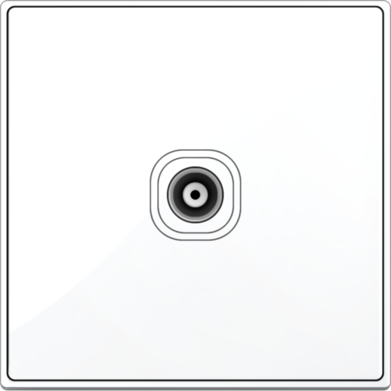 B5000S 1 Gang 75 Ohm Coaxial TV Outlet B5000S 1 Gang 75 Ohm Coaxial TV Outlet