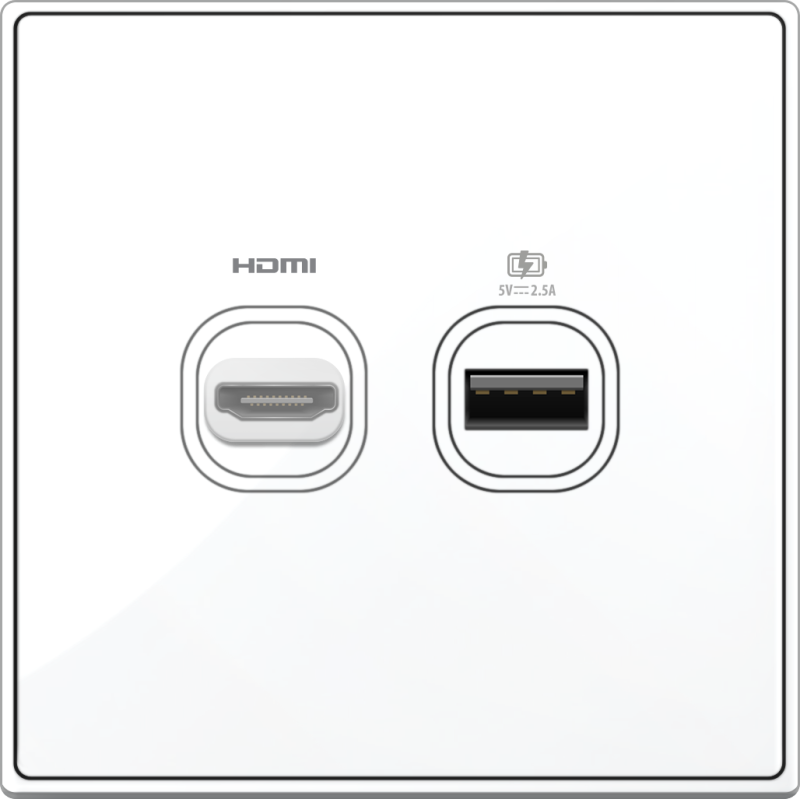 B5000S HDMI Outlet + USB Charger