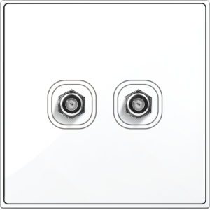 B5000S 2 Gang F-Type TV ...