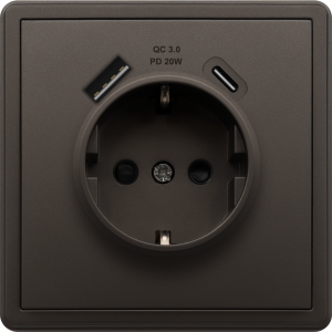 BE85426/16SPDC20 BRS 16A Schuko + 20W Charger USB A+C BE85426/16SPDC20 BRS 16A Schuko + ...