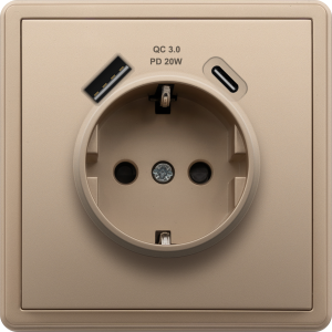 BE85426/16SPDC20 GDS 16A Schuko + 20W Charger USB A+C BE85426/16SPDC20 GDS 16A Schuko + ...