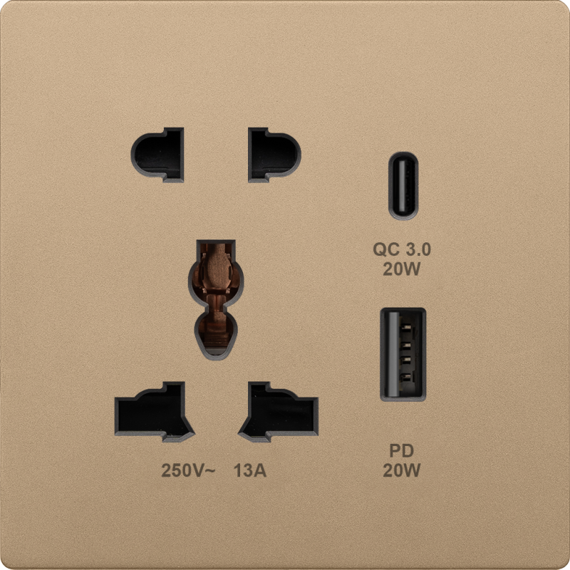 BE7413SUSPDC20 GDR 13A Universal & 2 pin, 20W Charger USB A+C