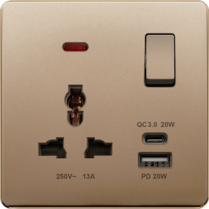 BE75113SPDC20 GDSC 13A Universal & 2 pin, 20W Charger USB A+C BE75113SPDC20 GDSC 13A Universal & ...