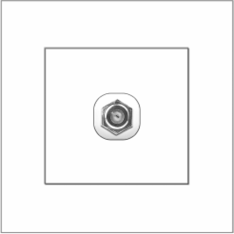 B1000 1 Gang F-type TV Outlet