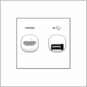 B1000 HDMI Outlet + USB ...
