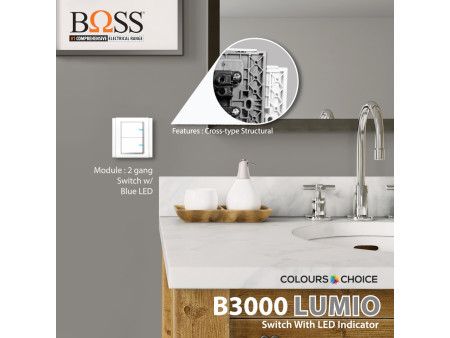 BOSS B3000 Lumio Tombol Indikator LED berbentuk Horizontal