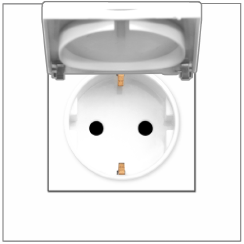 B1000 Schuko Socket Outlet w/ Cover