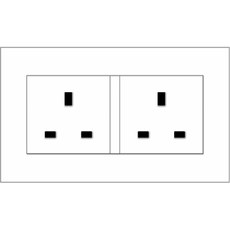 B1000 Twin BS Socket Outlet