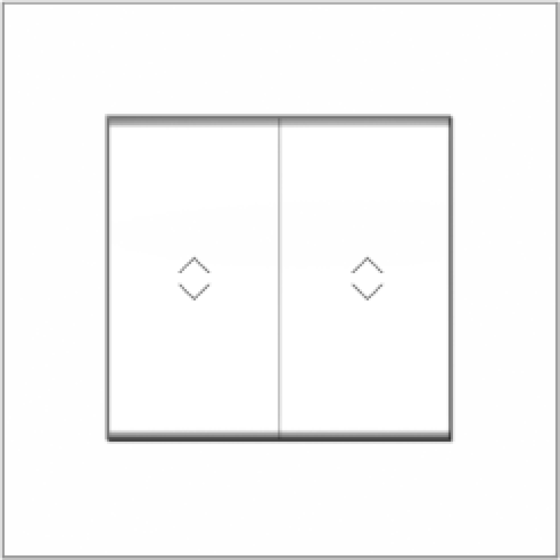 B1000 2 Gang Blind Switch