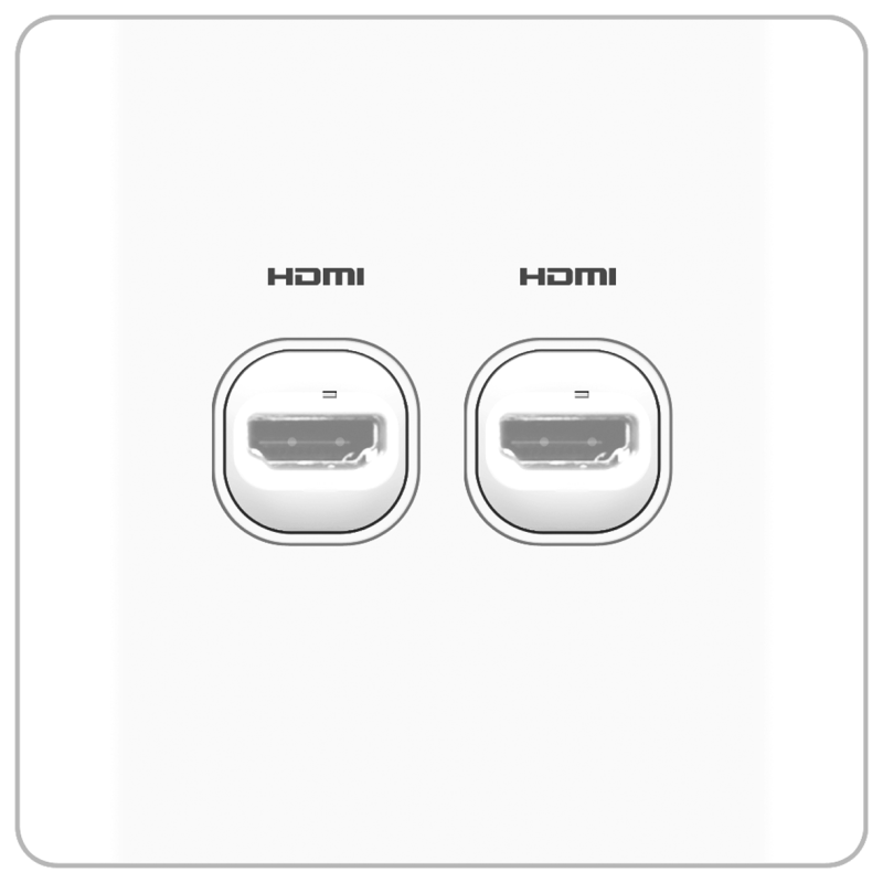 B20 2 gang HDMI outlet