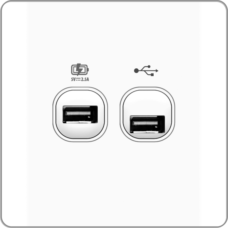 B20 USB charger + USB connection outlet
