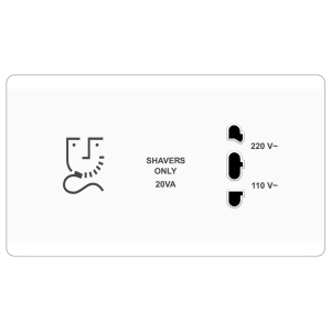 B20 shaver outlet horizontal ...