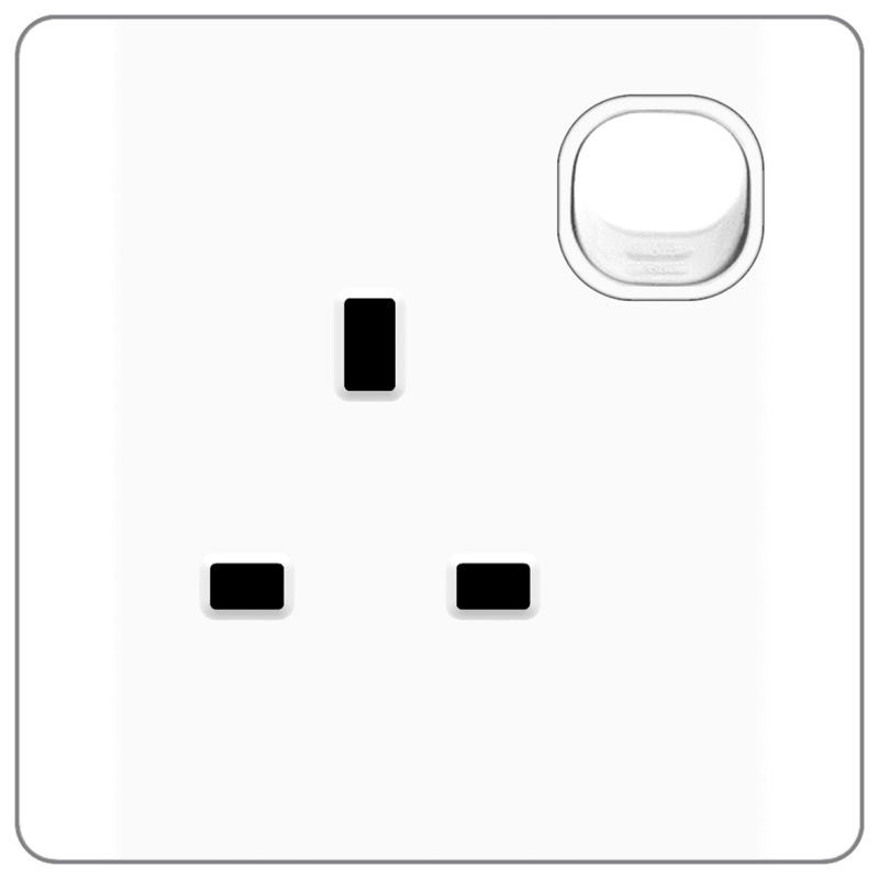 B20 BS Socket Outlet w/ Switch
