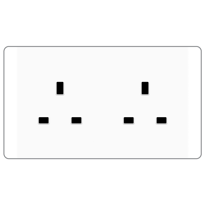 B20 Twin BS Socket Outlet