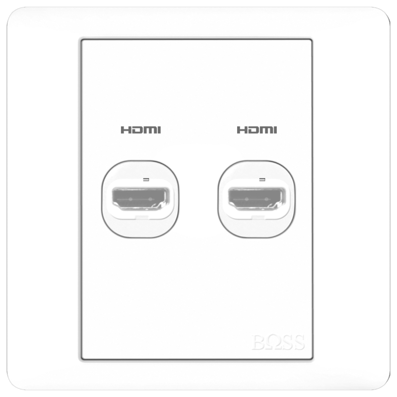 B2000 2 Gang HDMI Outlet