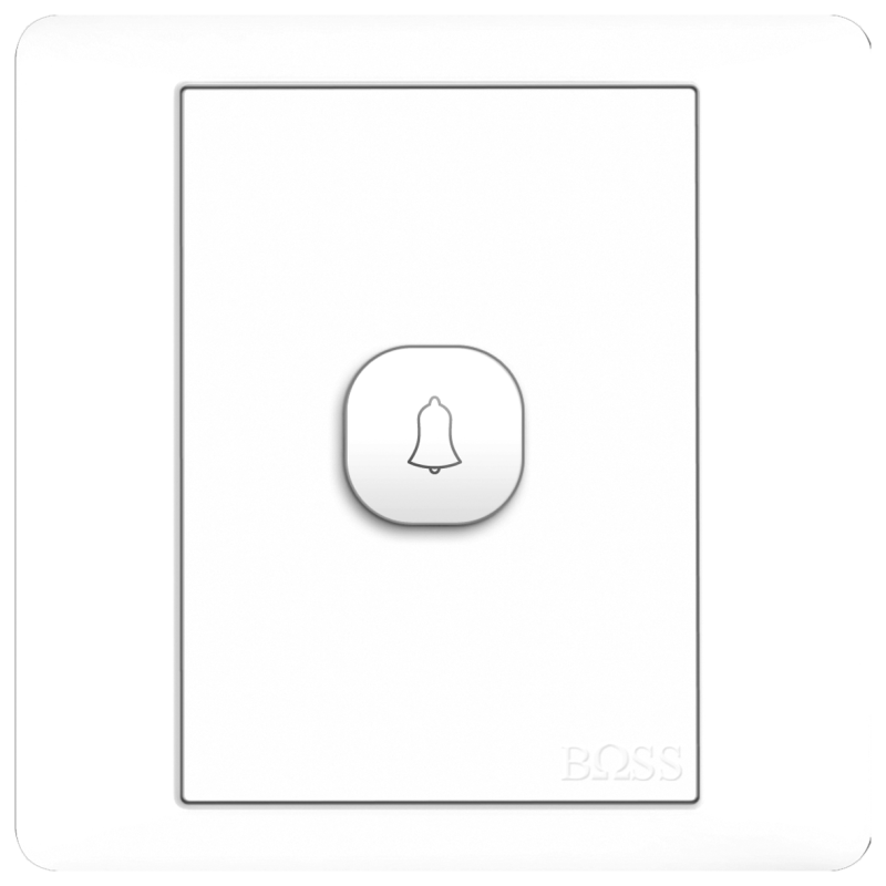 B2000 1 Gang Bell Push w/ Bell Icon