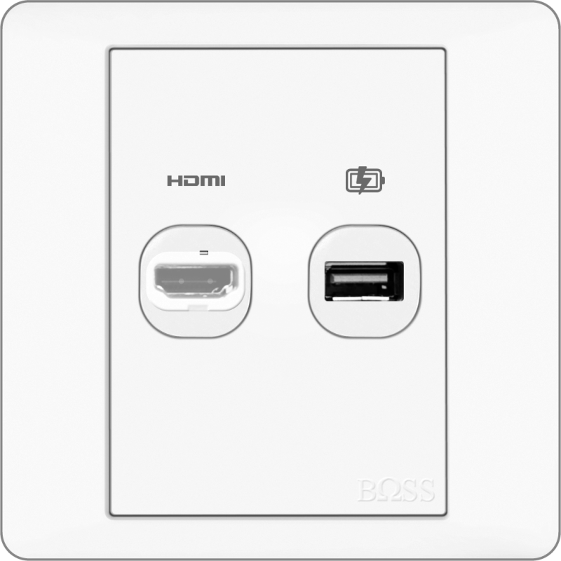 B2000 HDMI + USB Charger Outlet