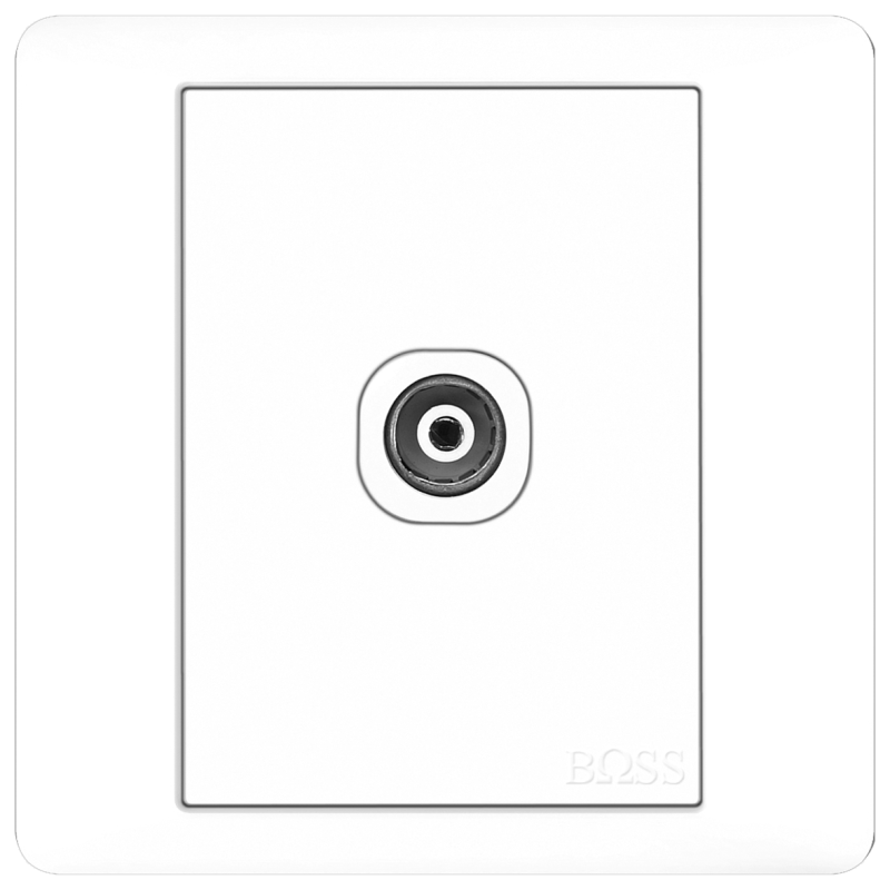 B2000 1 Gang 75 Ohm C0-Axial TV Outlet