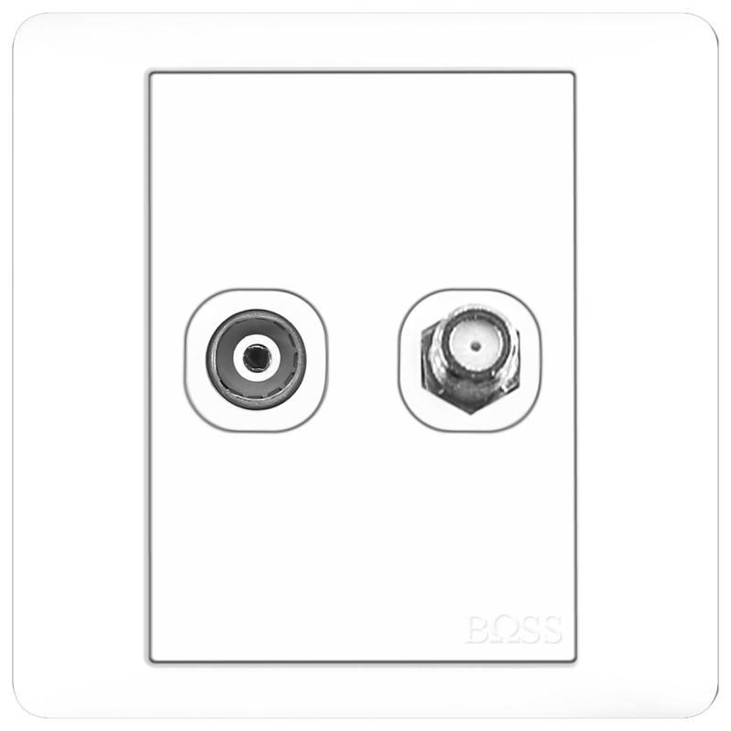 B2000 TV Co-Axial + TV F-Type Outlet