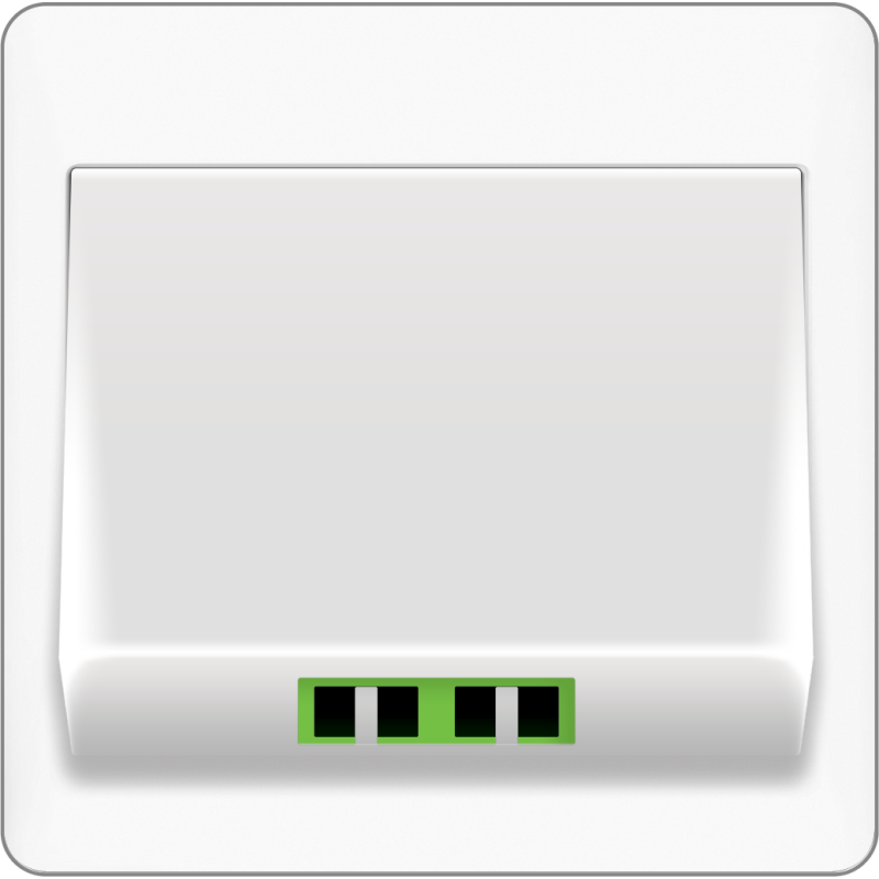B2000L Duplex APC Fiber Optic Outlet