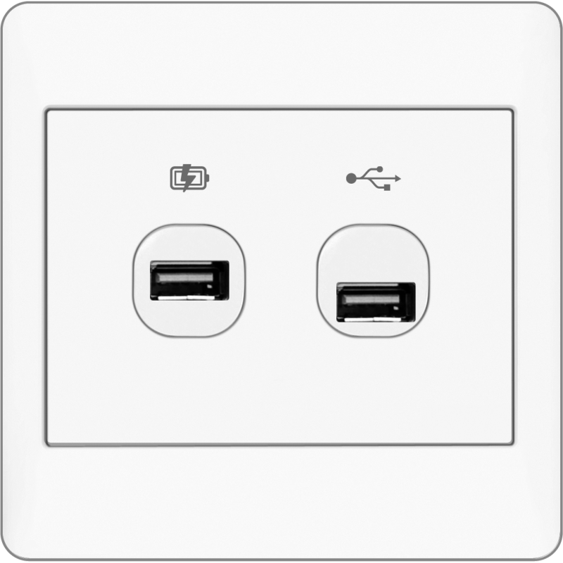 B2000L USB Charger Outlet + USB Connection Outlet
